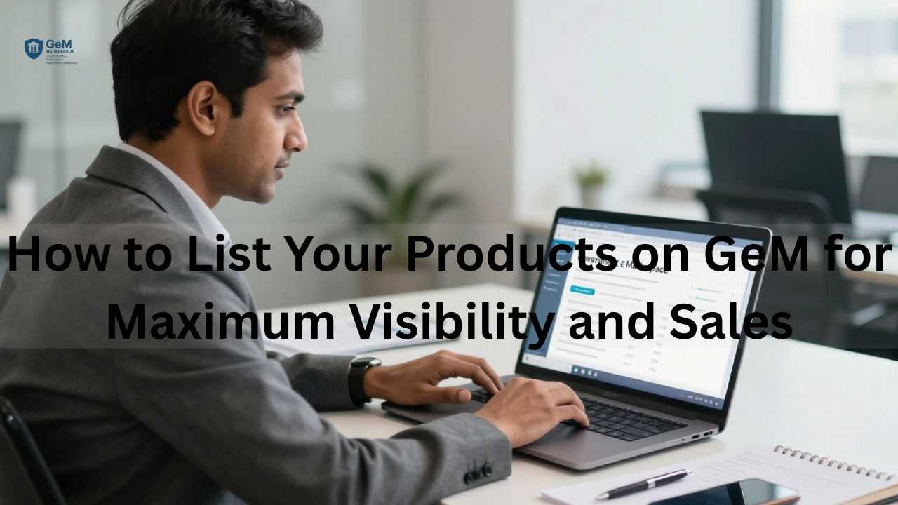 How to List Your Products on GeM for Maximum Visibility & Sales | Complete GeM Product Listing Guide